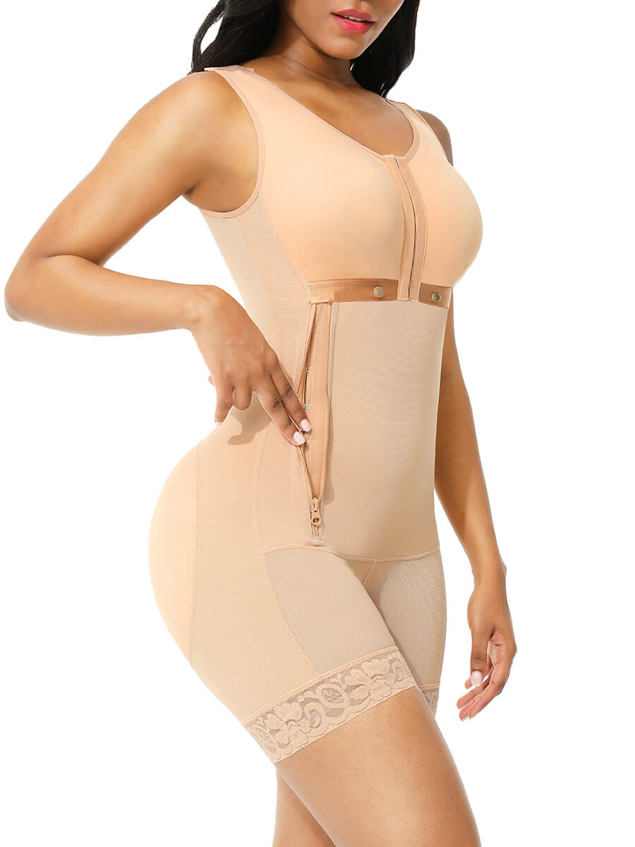 Ava Side Zipper Post Surgery Faja with Bust support