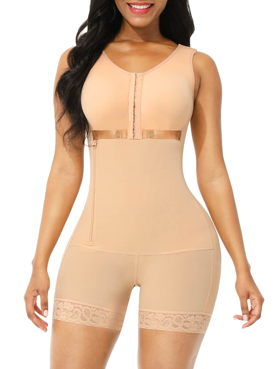 Ava Side Zipper Post Surgery Faja with Bust support